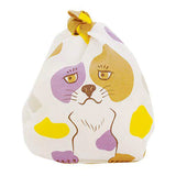 Cochae - Dog   48 どうぶつコチャエ イヌ ベージュ/キイロ   20473-102  - Furoshiki 48 x 48 cm
