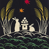 Kenema  -  Koyou no Meigetsu   紅葉の名月  ( Autumn leaves and harvest moon)   (The dyed Tenugui)