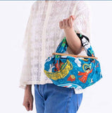 Cochae -   Japanese Folktale: The Sea Blue  70 コチャエむすび 日本昔話海篇 ブルー    20475-201  Furoshiki 70 x 70 cm
