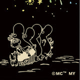 Kenema - 51023  Moomin Characters series -   Firework　花火  (The dyed Tenugui)