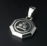 Saito - Family Crest 　Octagon shape Pendant top Silver 950   Size S