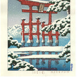 Kawase Hasui - #HKS-2  Yuki no Miyajima (Miyajima in snow) - Free Shipping
