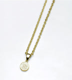 Saito - Family Crest Pendant top - Mini, 18K Gold