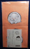 Ukiyo-e Tenugui - Nakamura Hochu  Puppy   Pink   中村芳中  　狗子     - (Japanese Tenugui)