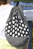 Konomi - Polka-Dot Furoshiki- Black  ポルカドット　(ブラック)    (Japanese Wrapping Cloth) 97X97cm