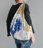 Ukiyo-e Furoshiki - Hokusai The Great Wave off Kanagawa  北斎浪97  -  Furoshiki (Japanese Wrapping Cloth)　97 x 97 cm 　　