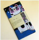 Lucky Cat  福まねき猫 - Firework 花火 (Hanabi) - Japanese Traditional Cotton Towel (The dyed Tenugui) - 34cm x 90cm