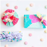 Himemusubi - Botan  (peony)  牡丹 Turquoise Pink   20552-110   - Furoshiki   50 x 50 cm