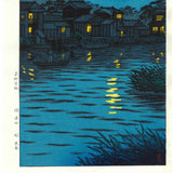 Kasamatsu Shiro - SK29 Katase Gawa Tsuki no De (The moon at the Katase river) - Free Shipping