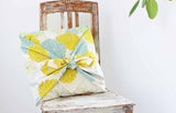 Himemusubi - Kiku  (chrysanthemum)  菊   Yellow - Furoshiki   100 x 100 cm