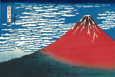Katsushika Hokusai - #33 Aka Fuji(Red Fuji) Unsodo Edition - Free