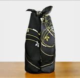 Kawashima - Chirimen Yuzen  萩露流麗（シュウロリュウレイ）- Shuuro Ryurei - Furoshiki 68 x 68 cm  (Japanese Wrapping Cloth)