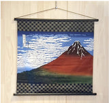 Ukiyo-e Furoshiki - Hokusai 　Red Fuji     赤富士50        Furoshiki (Japanese Wrapping Cloth)