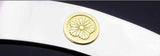 Saito - Family Crest Bangle (Silver 950) - 18K Kamon (Family crest)  Gold Emblem