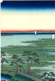 Utagawa Hiroshige - No.029 Moto-Hachiman Shrine in Sunamura　砂むら元八まん 　- One hundred Famous View of Edo - Free Shipping