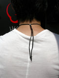 Saito - Six Eirakusen Silver Pendant with Deer Skin Strap