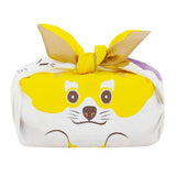 Cochae - Dog   48 どうぶつコチャエ イヌ ベージュ/キイロ   20473-102  - Furoshiki 48 x 48 cm