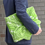 Konomi - Honeycomb Furoshiki Green    ハニカム/ライトグリーン    97X97cm  (Japanese Wrapping Cloth)