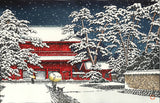 Kawase Hasui - #HKS-10   Yuki no Zojoji (Zojoji Temple in Snow) - Free Shipping
