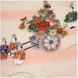 Chirimen Sansaku Furoshiki 100% silk  - Jidai Matsuri (Festival of Ages) 時代祭り - Furoshiki (Japanese Wrapping Cloth)　68 x 68 cm 正絹さざ波ちりめん友仙ふろしき　