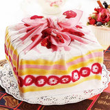 Asayama Misato - Strawberry Shortcake　苺のショートケーキ　 50 x 50 cm Furoshiki (Japanese Wrapping Cloth)