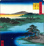 Utagawa Hiroshige - No.110 "Robe-Hanging Pine" at Senzoku no ike - One hundred Famous View of Edo - Free shipping
