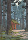 Yoshida Toshi - #014102  Kami no mori (The forest of God)  (Sacred Grove) - Free Shipping