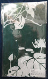Ukiyo-e Tenugui -  Itō Jakuchū    Genpō Yōka   Dark green   伊藤若冲　玄圃瑤華 - (Japanese Tenugui)