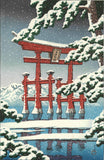 Kawase Hasui - #HKS-2  Yuki no Miyajima (Miyajima in snow) - Free Shipping