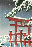 Kawase Hasui - #HKS-2  Yuki no Miyajima (Miyajima in snow) - Free Shipping