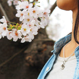 Saito - Sakura Silver Pendant top (Silver 925) Large with silver chain