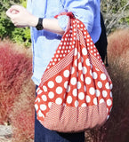 Konomi - Polka-Dot Furoshiki-RED  ポルカドット　レッド　 (Japanese Wrapping Cloth) 97X97cm