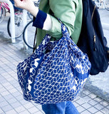 Konomi - Honeycomb Furoshiki   Black  ハニカム/漆黒            97X97cm  (Japanese Wrapping Cloth)