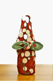 Kawashima - Chirimen Yuzen - Shoufuku Baika 咲福梅花（ショウフクバイカ） - Furoshiki 68 x 68 cm  (Japanese Wrapping Cloth)