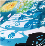 JIKAN STYLE (Kenema)  - 12134   Star-chasing bird / Like a shooting star  星追い鳥/流星のように  -  (The dyed Tenugui)