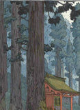 Yoshida Toshi - #014102  Kami no mori (The forest of God)  (Sacred Grove) - Free Shipping
