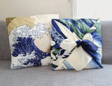 Ukiyo-e Furoshiki - Hokusai  Sagami Province Umezawa Left 97   相州梅澤左97  -  Furoshiki (Japanese Wrapping Cloth)　97 x 97 cm 　　