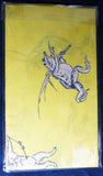 Ukiyo-e Tenugui -  Chojyugiga    Lemon yellow  鳥獣人物戯画  - (Japanese Tenugui)