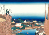 Katsushika Hokusai - #05 - Honjo Tatekawa (Honjo Tatekawa, the timberyard at Honjo) 本所立川  - Free Shipping