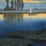 Kawase Hasui - #HKS-11   Ushibori no Yugure (Twilight at Ushibori) - Free Shipping　
