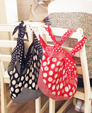 Konomi - Polka-Dot Furoshiki- Black  ポルカドット　(ブラック)    (Japanese Wrapping Cloth) 97X97cm