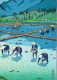 Kasamatsu Shiro - SK5 Taue (Rice planting)   田植 - Free Shipping