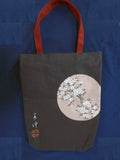 Itō Jakuchū  Tote bag     伊藤若冲　花卉天井画  Black