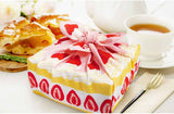 Asayama Misato - Strawberry Shortcake　苺のショートケーキ　 50 x 50 cm Furoshiki (Japanese Wrapping Cloth)