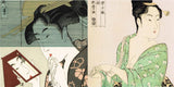 Kitagawa Utamaro - Bijin-ga (Beautiful woman in Edo era) - Ukiyoe Origami