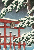 Kawase Hasui - #HKS-2  Yuki no Miyajima (Miyajima in snow) - Free Shipping
