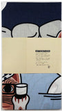Lucky Cat  福まねき猫 -  Hot spring 温泉 (Onsen)- Japanese Tradition Cotton Towel (The dyed Tenugui) - 34cm x 90cm