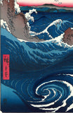 Utagawa Hiroshige - Famous Places in the Sixty-odd Provinces -  #55 Awa: The Wind and Waves of Naruto - Unsodo edition -    FREE SHIPPING