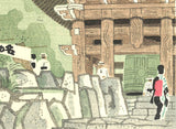 Kamei Tobei and Kotozuka Eiichi (Kyoto Scenic Places) 知恩院ー京洛名勝 - Chion-in (Rakuchu Rakugai) - Free Shipping