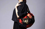 Setsugetsuka  雪月花 -  Wan  (Lacquered wooden bowl)  椀 クロ　 22165-301  - Furoshiki  120 x 120 cm